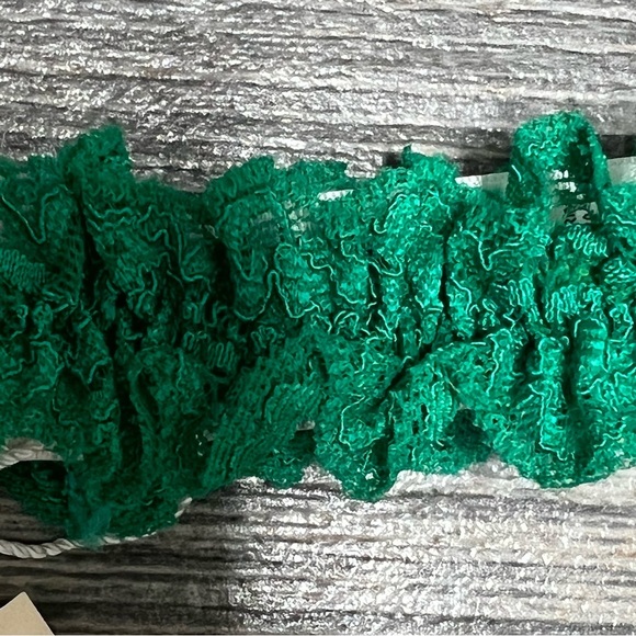 HAH X Free People One and Done Garter Emerald Green Headband Hair Tie Srunchie - Picture 3 of 7